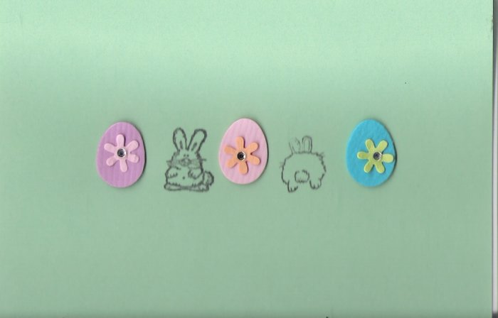 Eggs & Bunnies Easter Card
