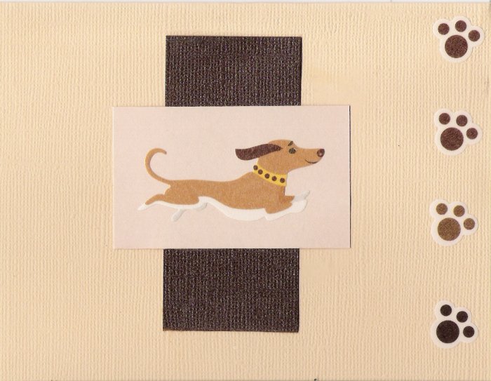 Dachsund Mania Card-Tan