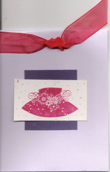 Purple Red Hat Society Card