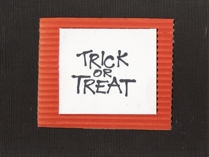 Trick or Treat Halloween Card