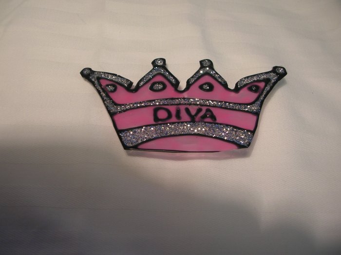 Diva Crown Pop Bottle Suncatcher