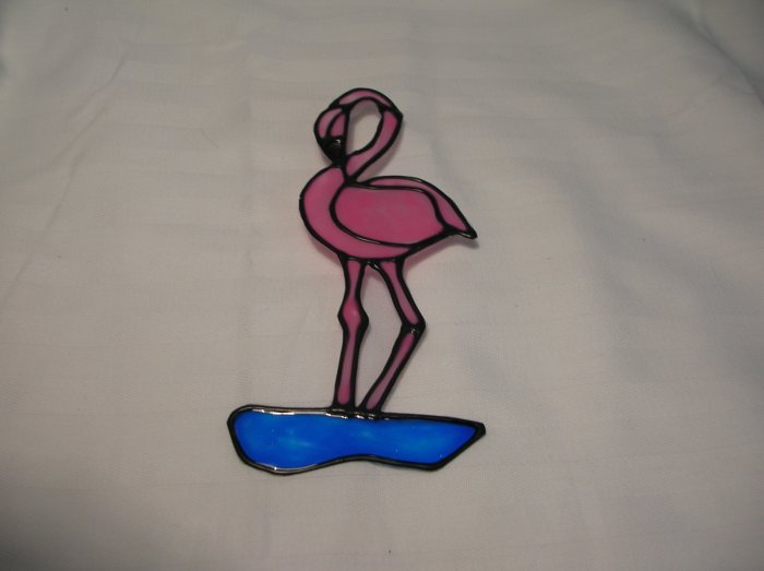 Flamingo Pop Bottle Suncatcher