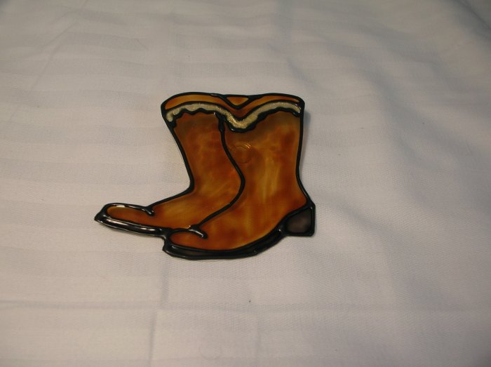 Cowboy Boots Pop Botle Suncatcher