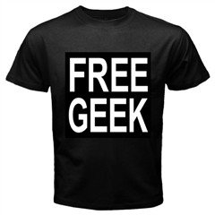 FREE GEEK Black T-Shirt