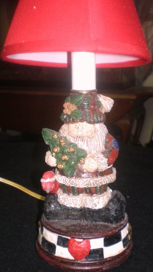 COLLECTIBLE CHRISTMAS SANTA LAMP! NEW!