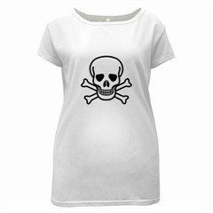 Jolly Roger Maternity White T-Shirt