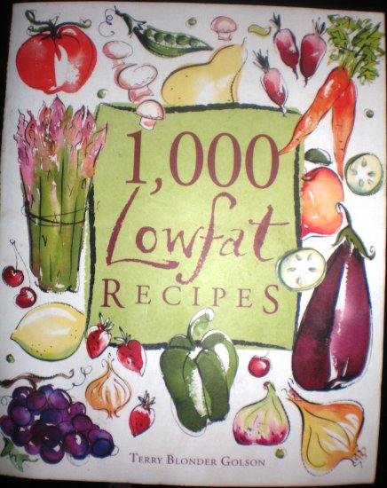 1,000 LOWFAT Recipes, cook book, Healthy, cooking, diet