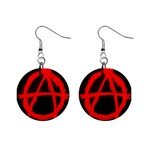 Anarchy 1" Button Earrings