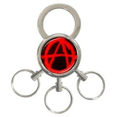 Anarchy 3-Ring Key Chain