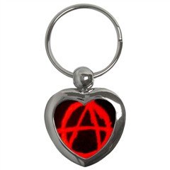 Anarchy Key Chain (Heart)