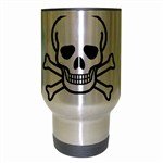 Jolly Roger Travel Mug (Silver Gray)