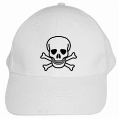 Jolly Roger White Cap