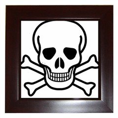 Jolly Roger Framed Tile, goth , punk