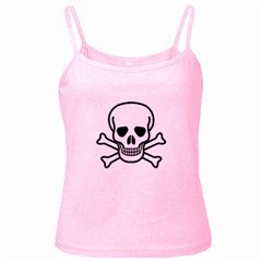 Jolly Roger Pink Spaghetti Tank, goth, punk, rock