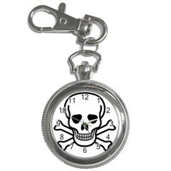 Jolly Roger Key Chain Watch, punk, goth, rock