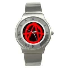 Avarchy Stainless Steel Watch, goth, punk, rock