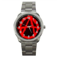 Anarchy Sport Metal Watch, punk, goth, rock