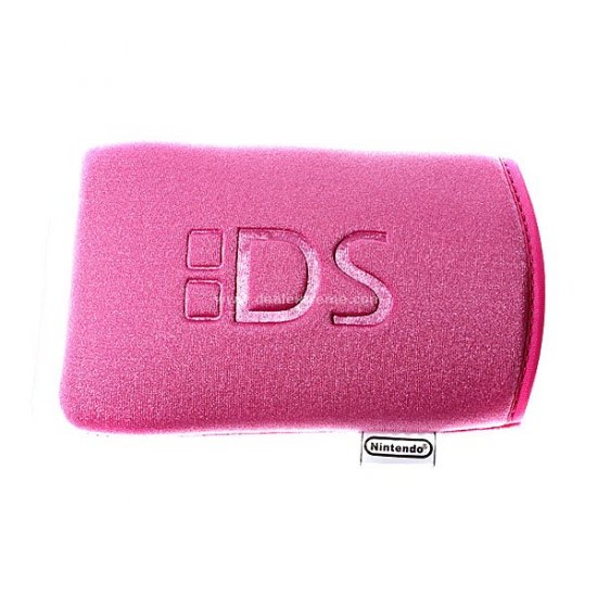 Cute Pink Protective Soft Cloth Pouch for NDS Lite