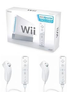 Nintendo Wii Friends Bundle - With 5 Great Sports Games And 4 Controllers