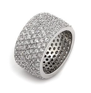 PAVE CZ WIDE RING