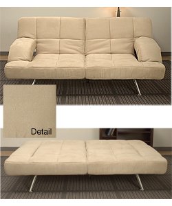 Chai Microsuede Sofa Bed