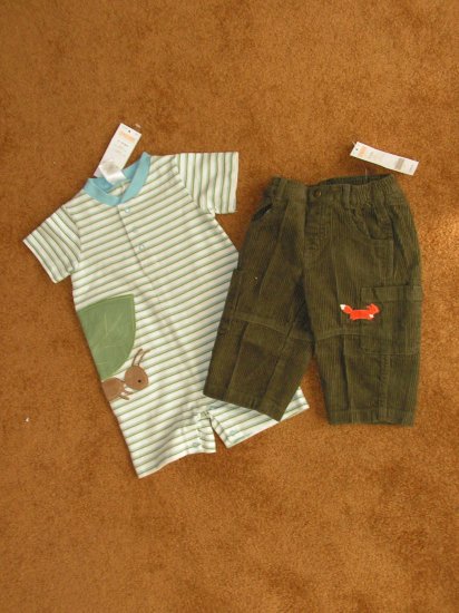 Boys Toddlers Gymboree Curduroy & romper lot 6-12 months