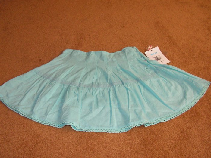 Girls pleated Roxy blue skirt bottoms size 8