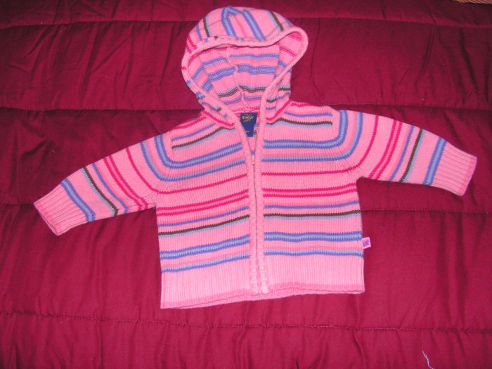 Girls toddlers Oshkosh pink hoodie size 12 months