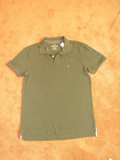 Men's Aeropostale Green Polo shirt SZ L short sleeve NWT