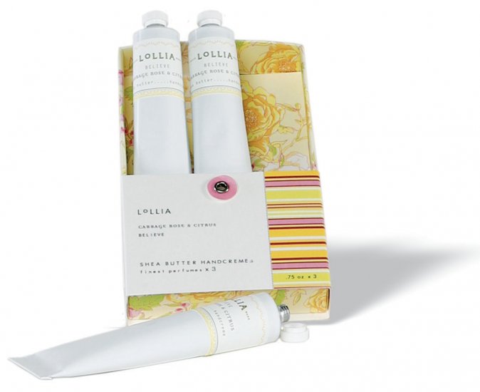 LOLLIA Believe Shea Butter Handcreme Triplets