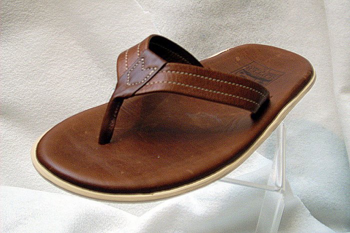 Island Pro Men's PT202 Leather Slider - BROWN
