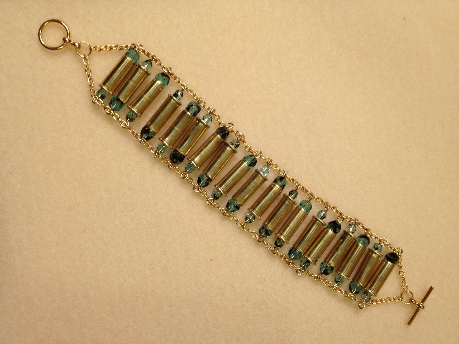 Bullet Casing Bracelet, .22 gauge shells