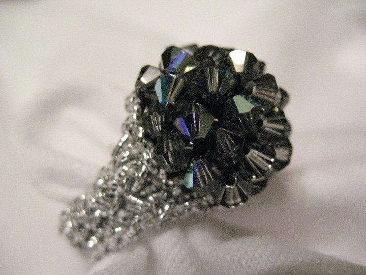 "Bling Ring" handmade Swarovski crystal ring