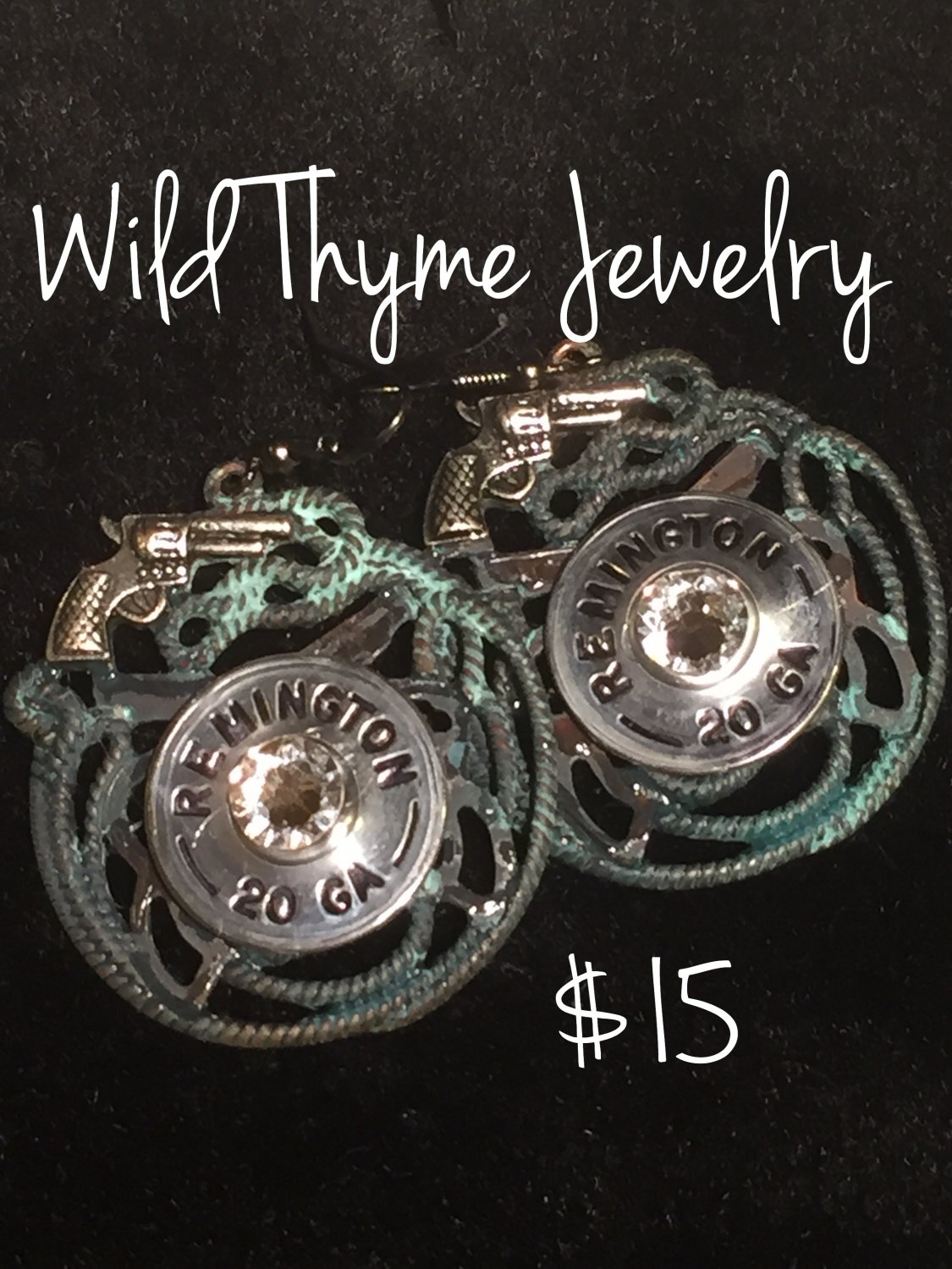 Shotgun Shell and Pistol Earrings