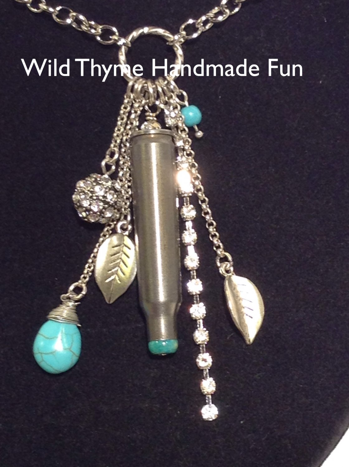 Silver bullet necklace