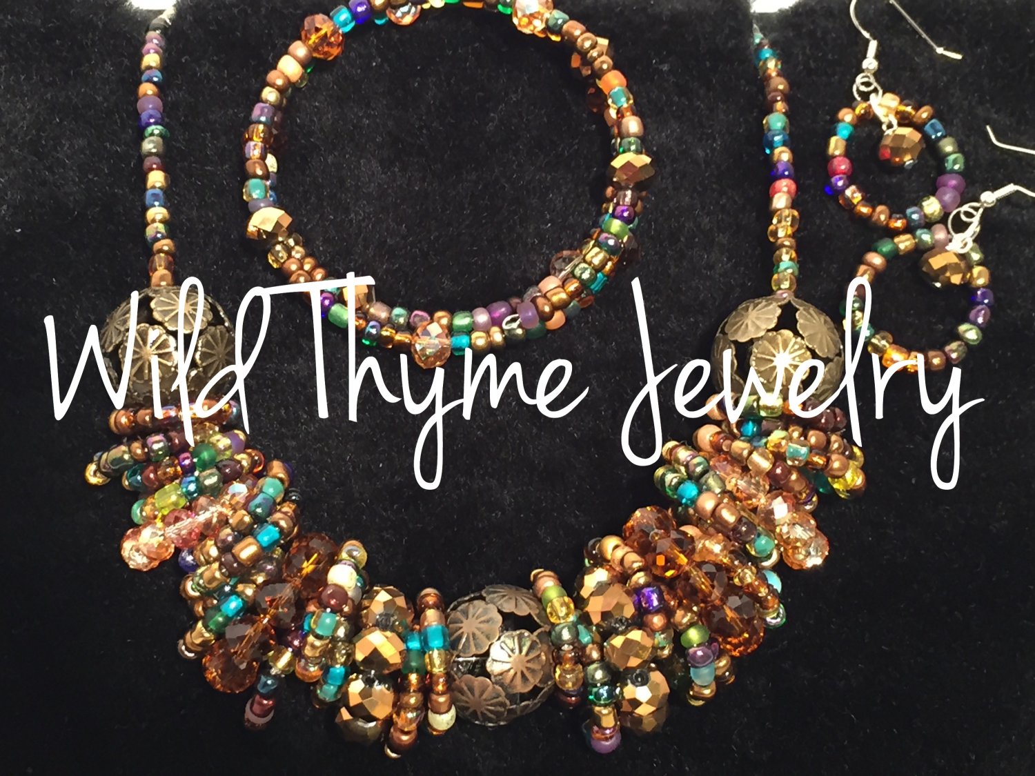 Mocha Confetti Necklace Set