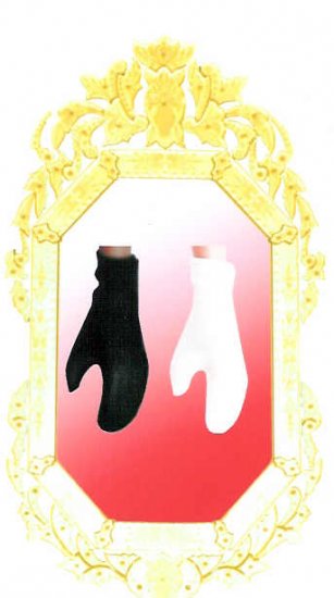 Doll Gloves SHORT Wrist Length BLACK 11.5 to 12 inch dolls CANDI