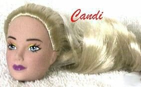 DOLL HEAD for 11.5" fashion dolls - 2001 HISPANIC BLOND, Candi