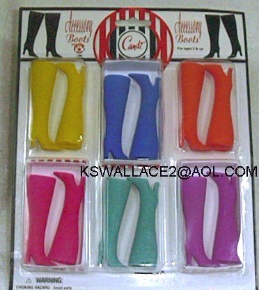 DOLL BOOTS 6 PACK Bright Colors 11.5 to 12 Inch fashion dolls