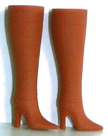 Fashion Doll Boots for 11.5 to 12" dolls RUST / TERRA COTTA Candi Brand