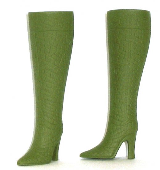 Fashion Doll Boots for 11.5-12" dolls OLIVE ARMY GREEN Candi Brand