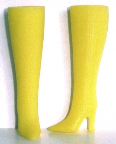 Fashion Doll Boots for 11.5-12 Inch dolls LEMON YELLOW Candi Brand
