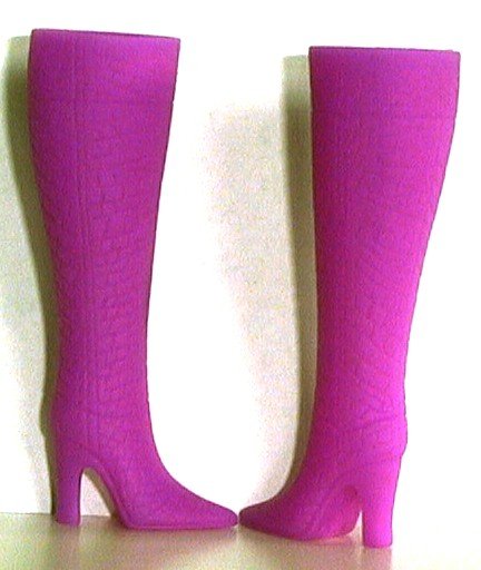 Doll Boots for 11.5 to 12 inch fashion dolls BRIGHT PURPLE Candi Brand