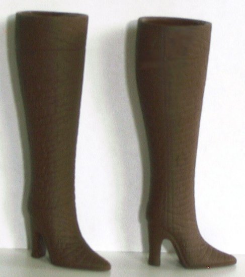 Doll Boots for 11.5-12" fashion dolls, DARK BROWN, Candi Brand