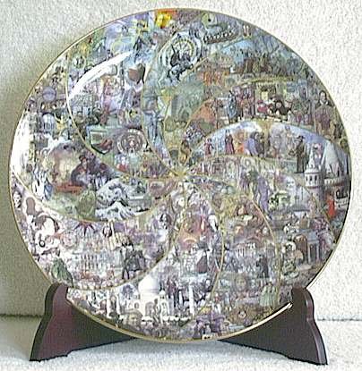 PLATE, TIME TAPESTRY PRESENTATION Fitz and Floyd Guild