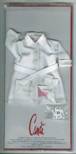 Doll Coat WHITE TRENCH 11.5 to 12 inch Fashion Dolls CANDI