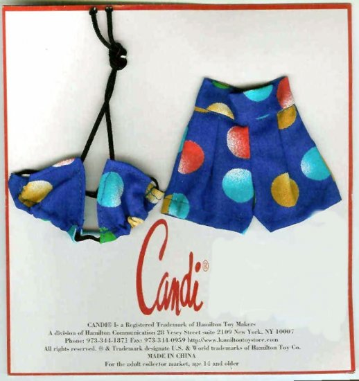 Doll Bathing Suit Swimsuit blue 11.5 12 Inch Dolls NEW