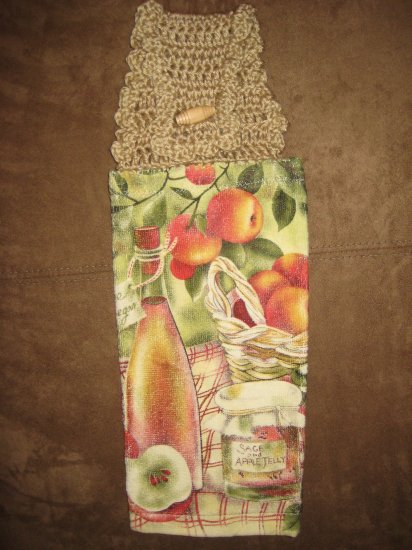 Crochet Top Apple Towel