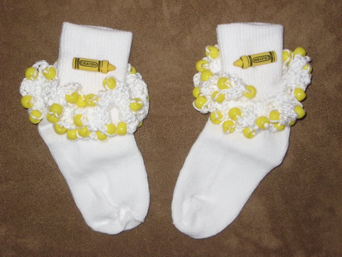 Crayola Beaded Sock (Yellow)