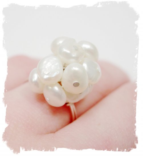 Perfectly Pearl Cocktail Ring